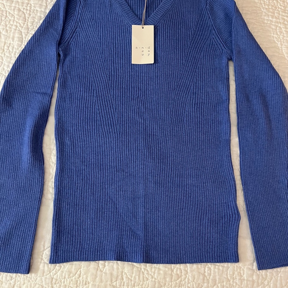 Ladies VNeck ribbed sweater NWT ANA : A New Day
Size Small